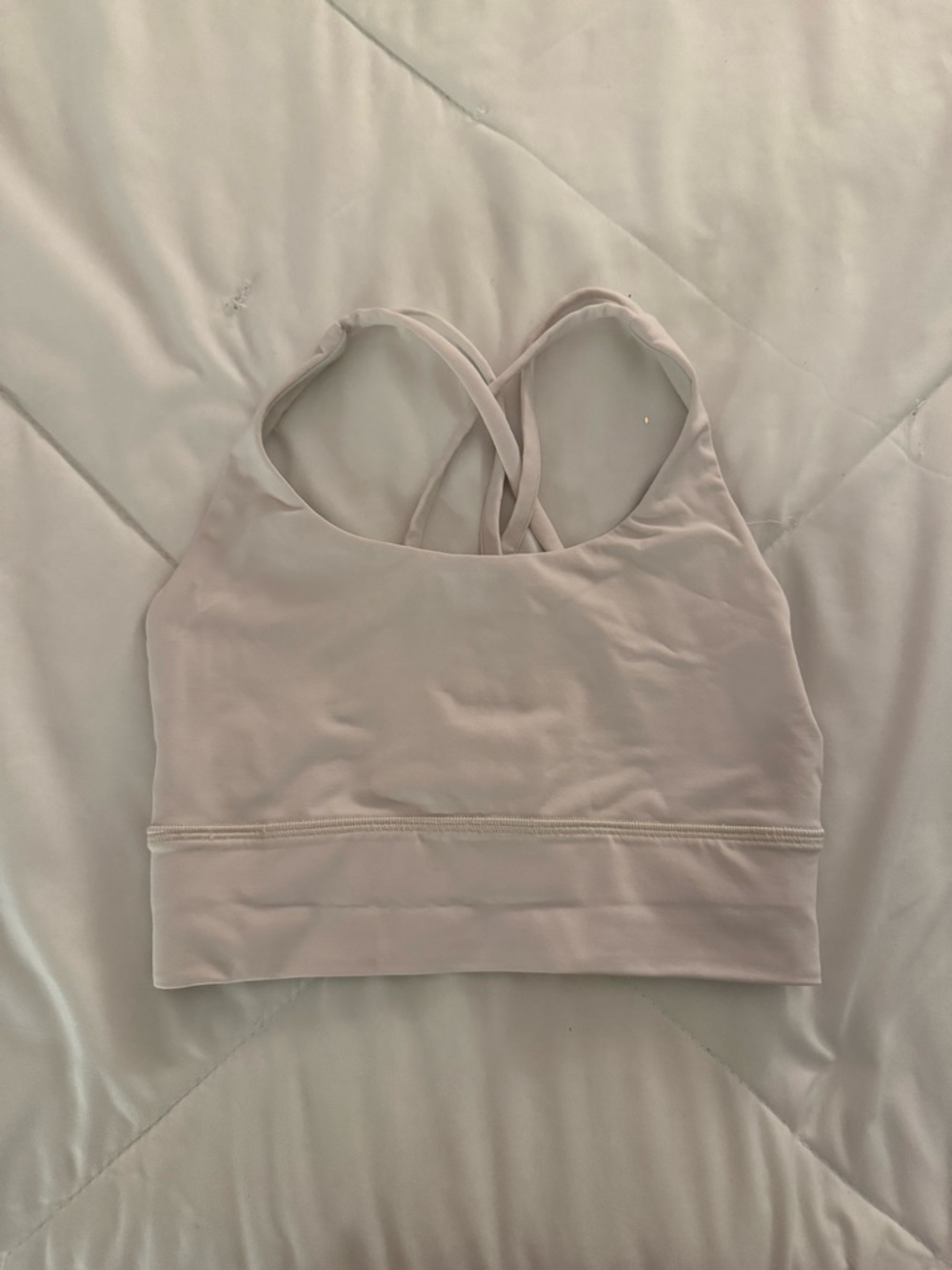 lululemon athletica Off White Crisscross-Strap Align Sports Bra Size 4